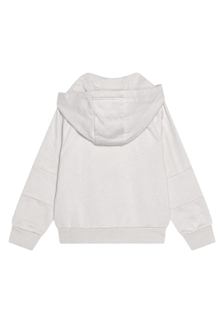 Sudadera blanca con cremallera para niño