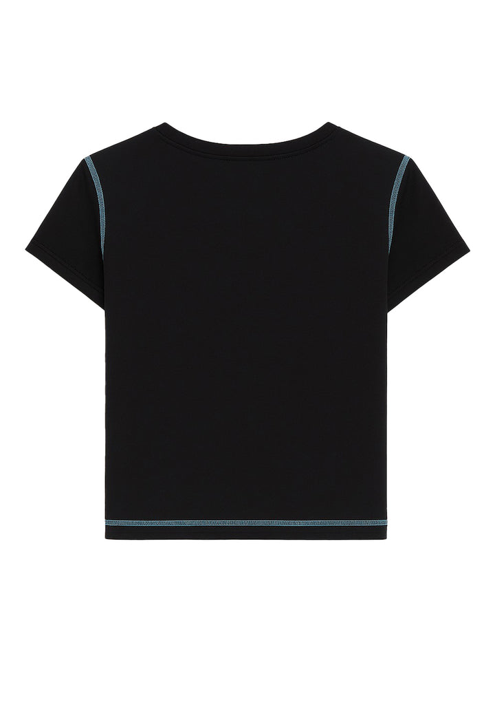 Schwarzes T-Shirt für Mädchen