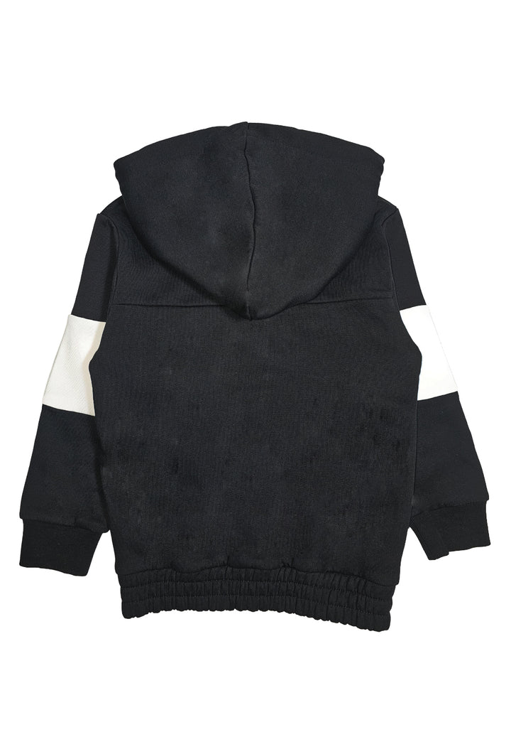 Schwarzes Sweatshirt mit Reißverschluss für Jungen