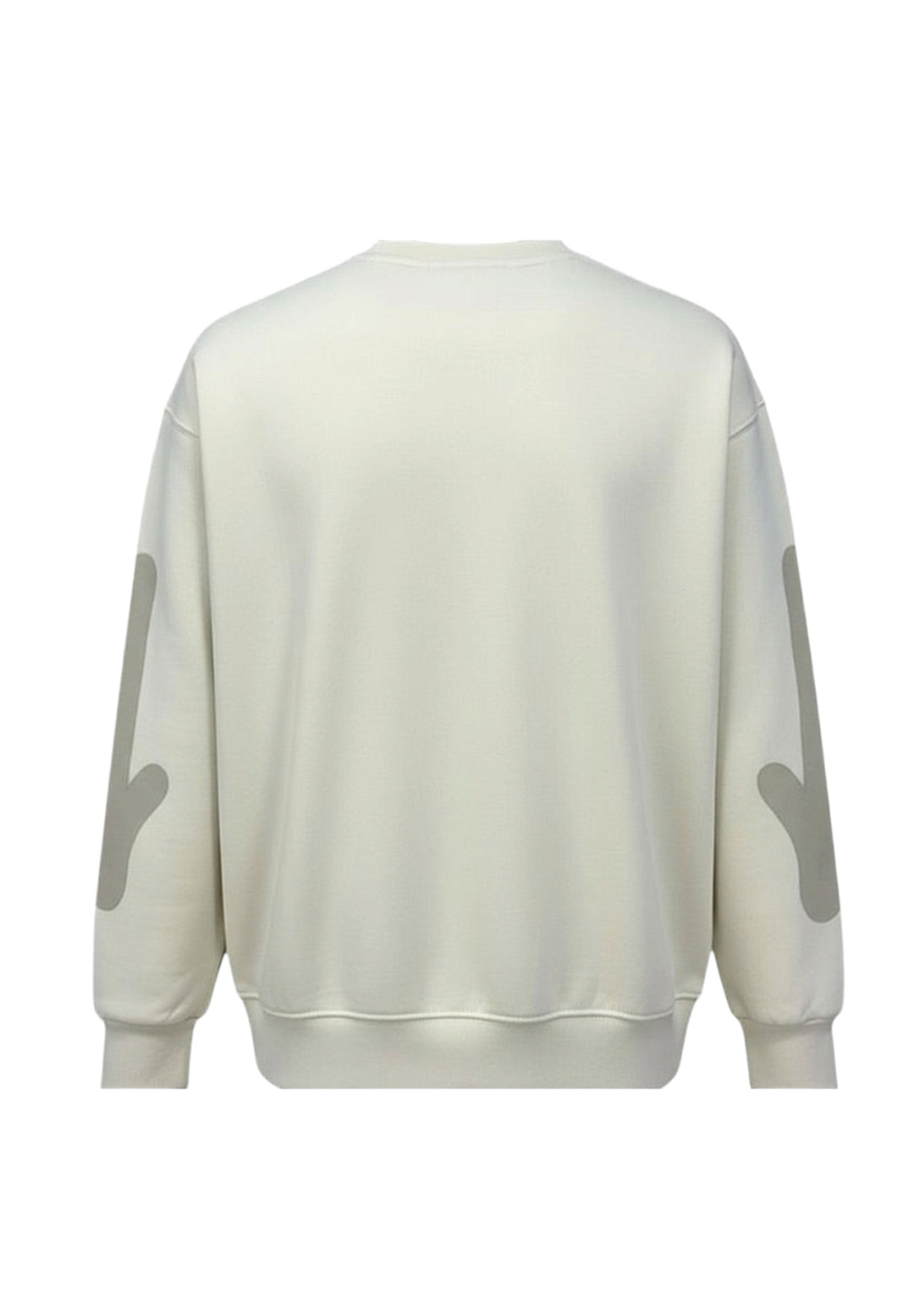 Cremefarbenes Rundhals-Sweatshirt für Jungen