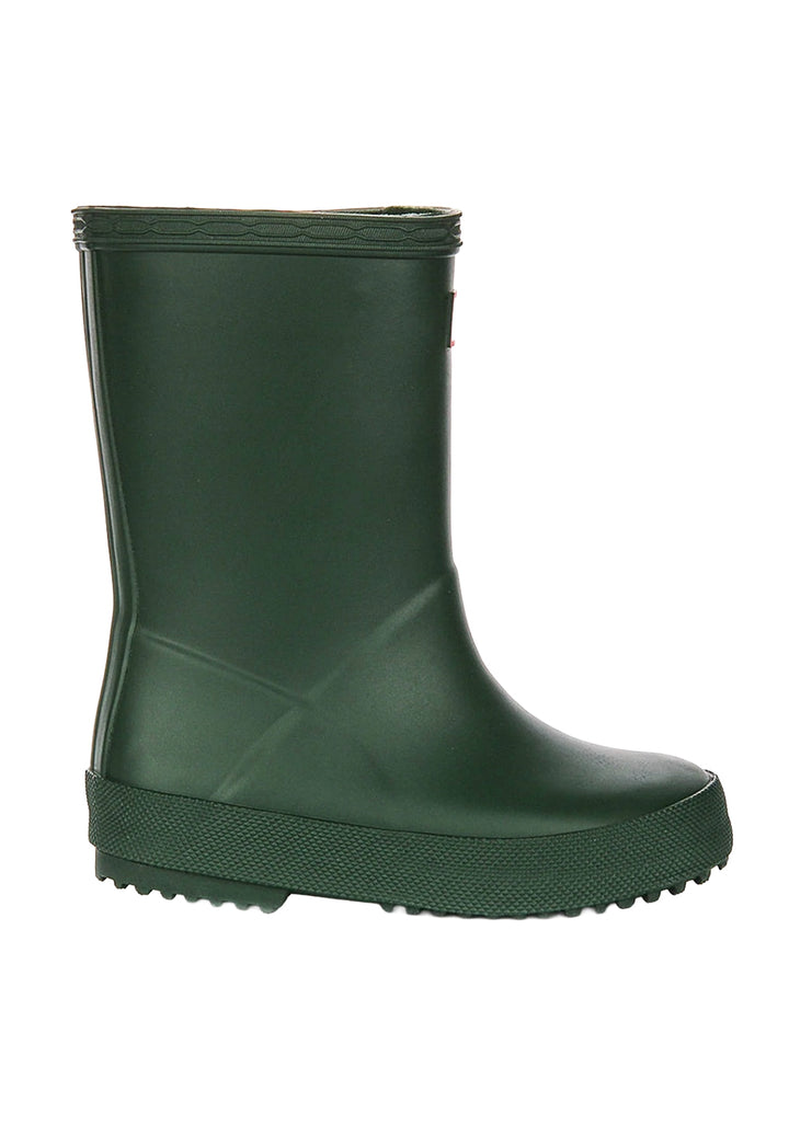 Green rain boots for baby girls