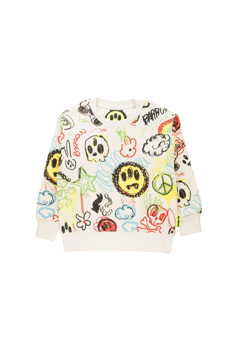 Sweat-shirt ras du cou multicolore pour fille