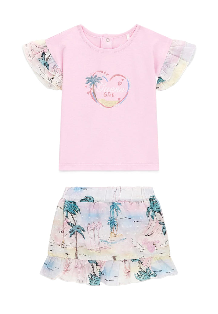 Tenue rose pour bébé fille