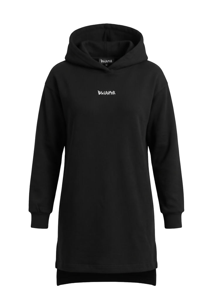 Vestido sudadera negro para niña