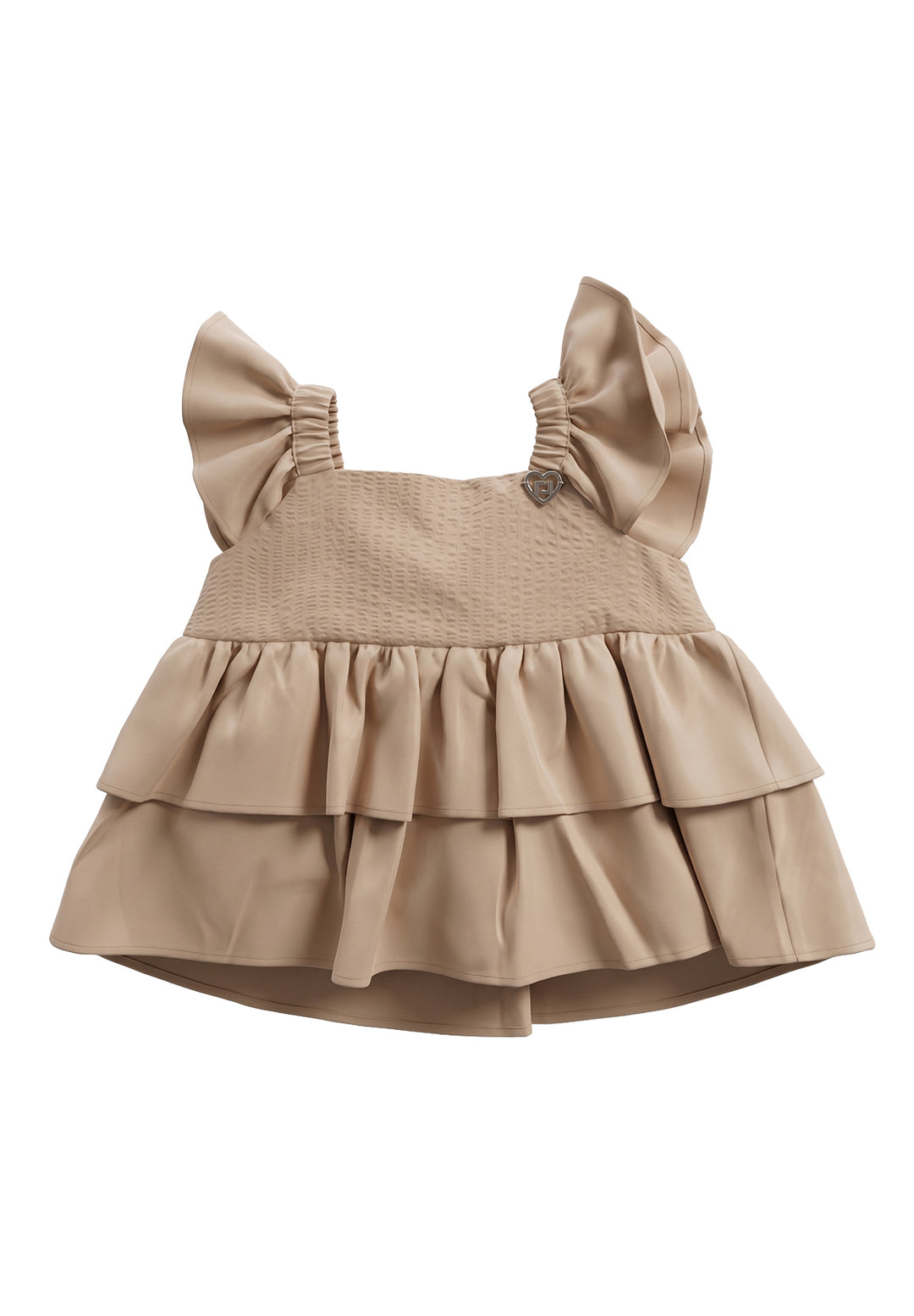 Beiges Kleid für Mädchen