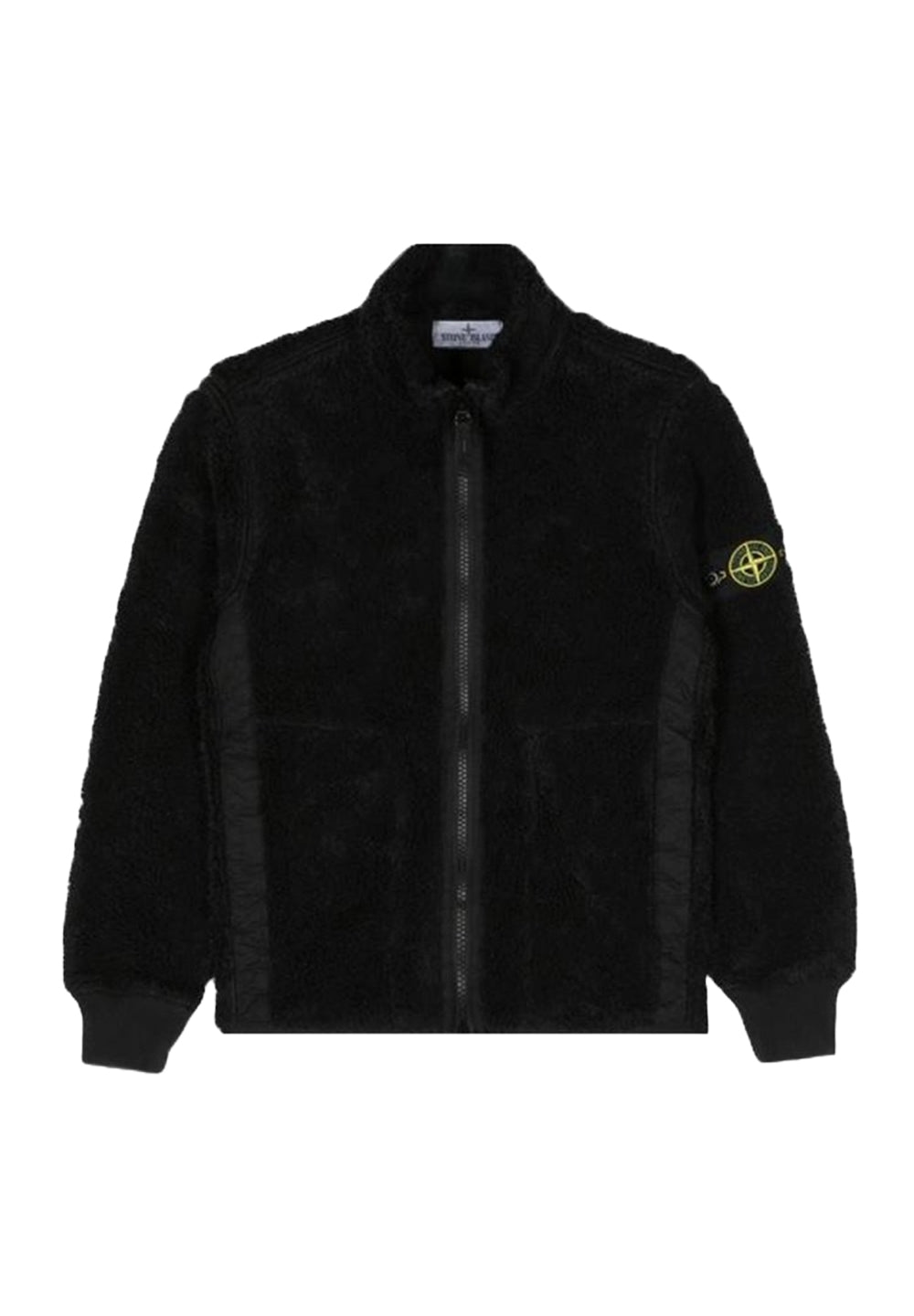 Chaqueta tipo teddy negra para niño