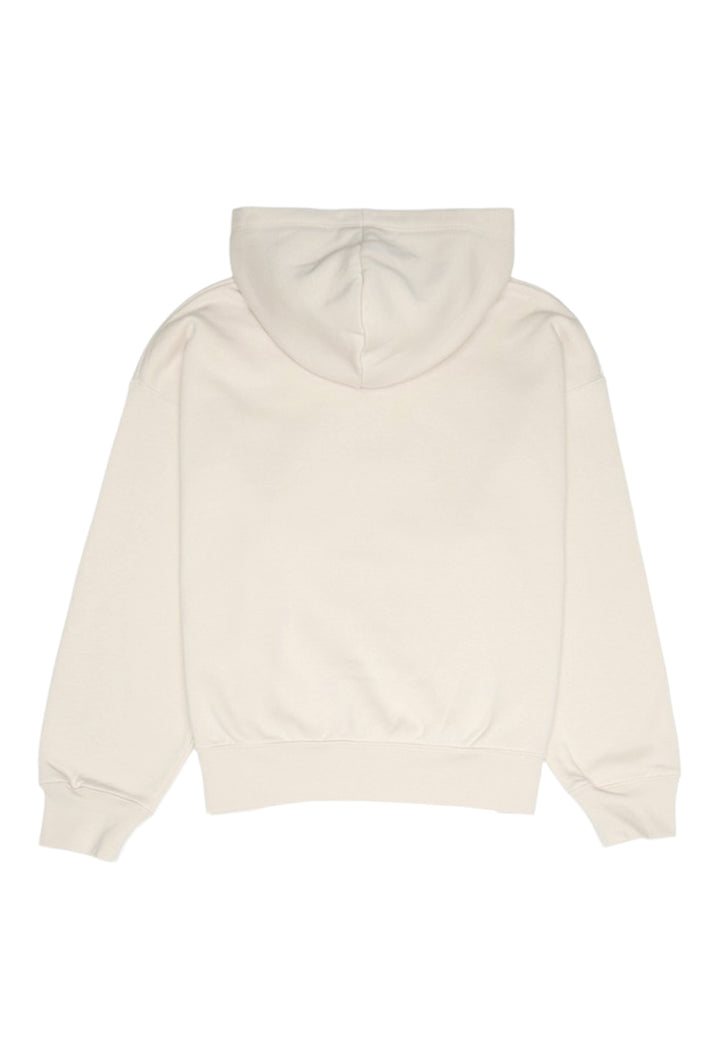 Sudadera con capucha beige para niña