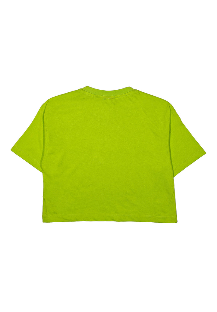 T-shirt cropped lime per bambina - Primamoda kids