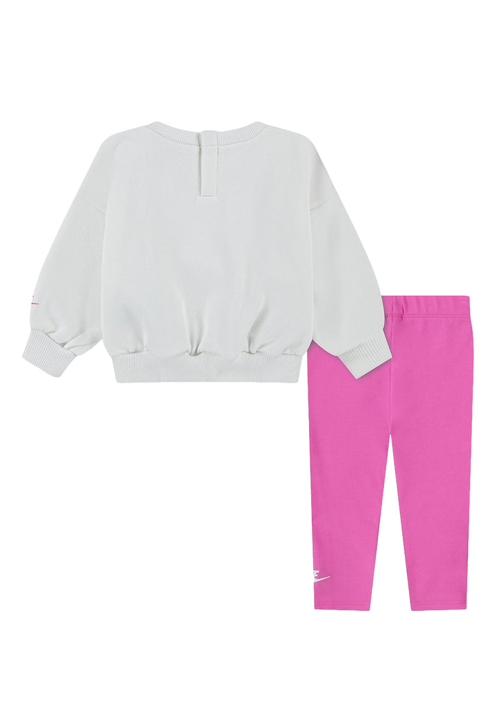 White and pink tracksuit for girls