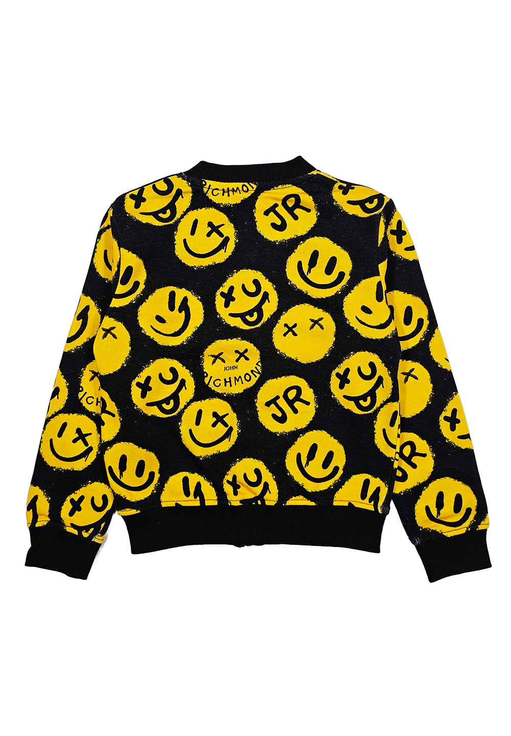 Sweat-shirt noir zippé pour nouveau-né