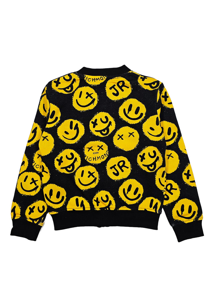 Sweat-shirt noir zippé pour nouveau-né
