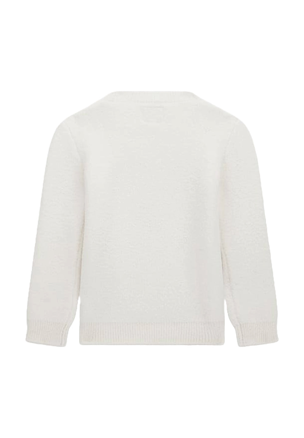 Weißer Pullover für kleines Mädchen