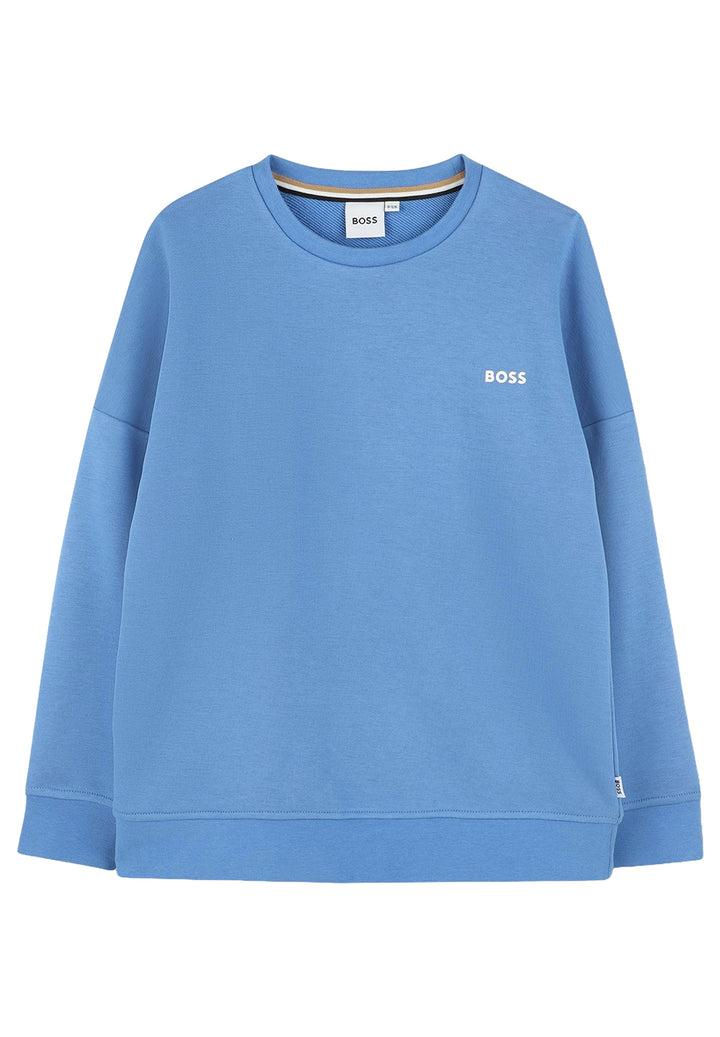 Blaues Sweatshirt mit Rundhalsausschnitt für Jungen