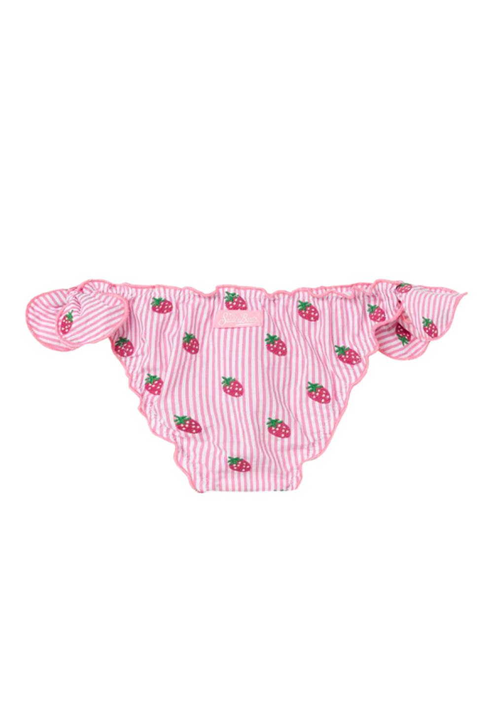 Pink and white bikini briefs for girls