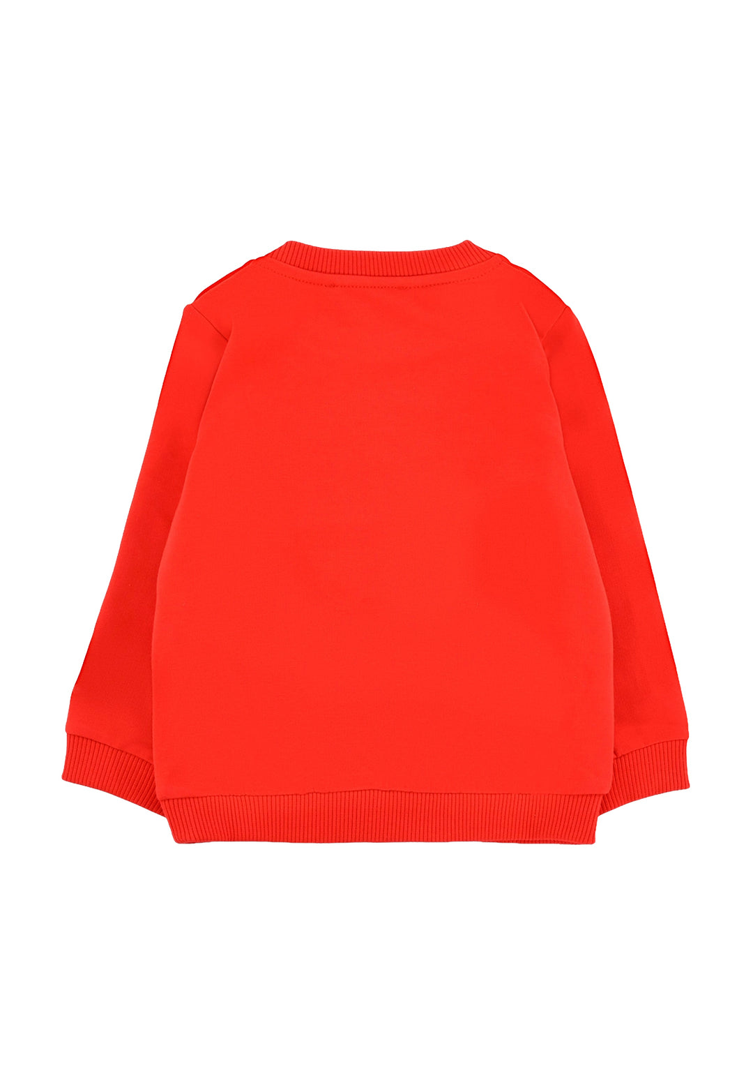 Rotes Sweatshirt mit Rundhalsausschnitt für kleine Mädchen