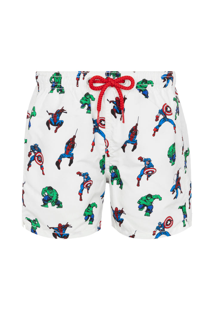 White swim trunks for baby