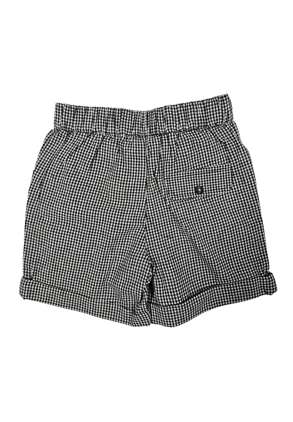 Schwarz-weiße Bermudashorts für Neugeborene