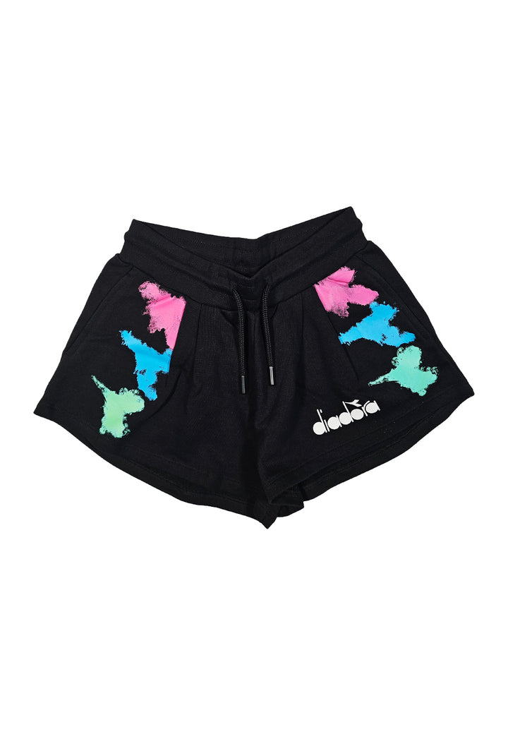 Short felpa nero per bambina - Primamoda kids