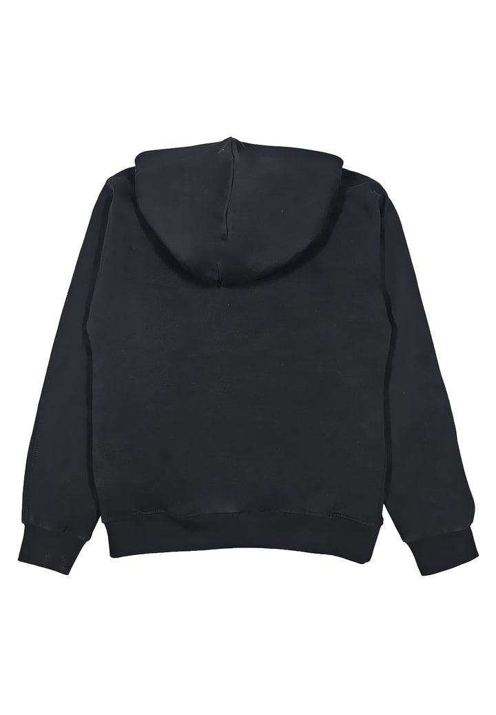 Sudadera con capucha negra para niño