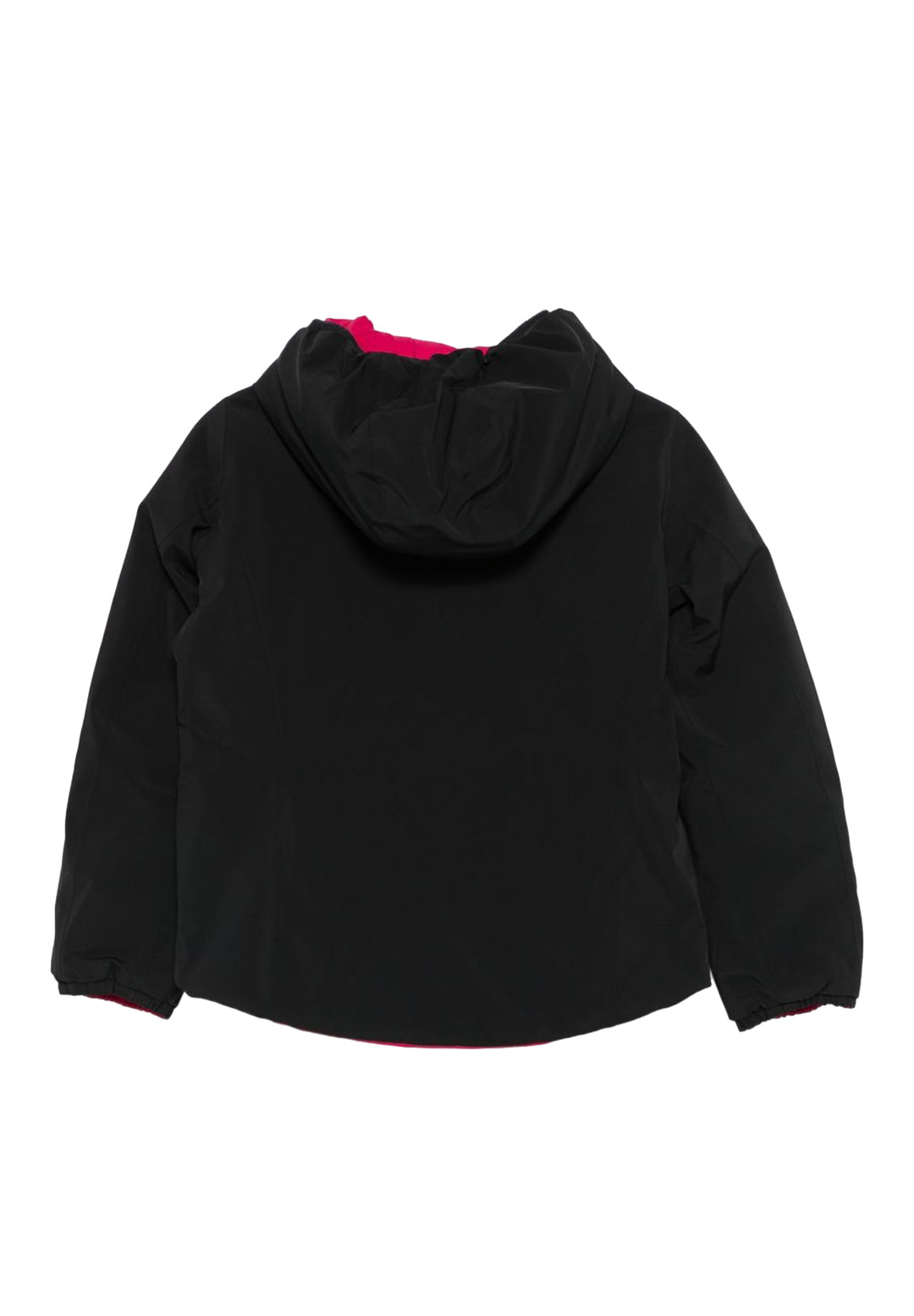 Reversible black and fuchsia jacket for girls