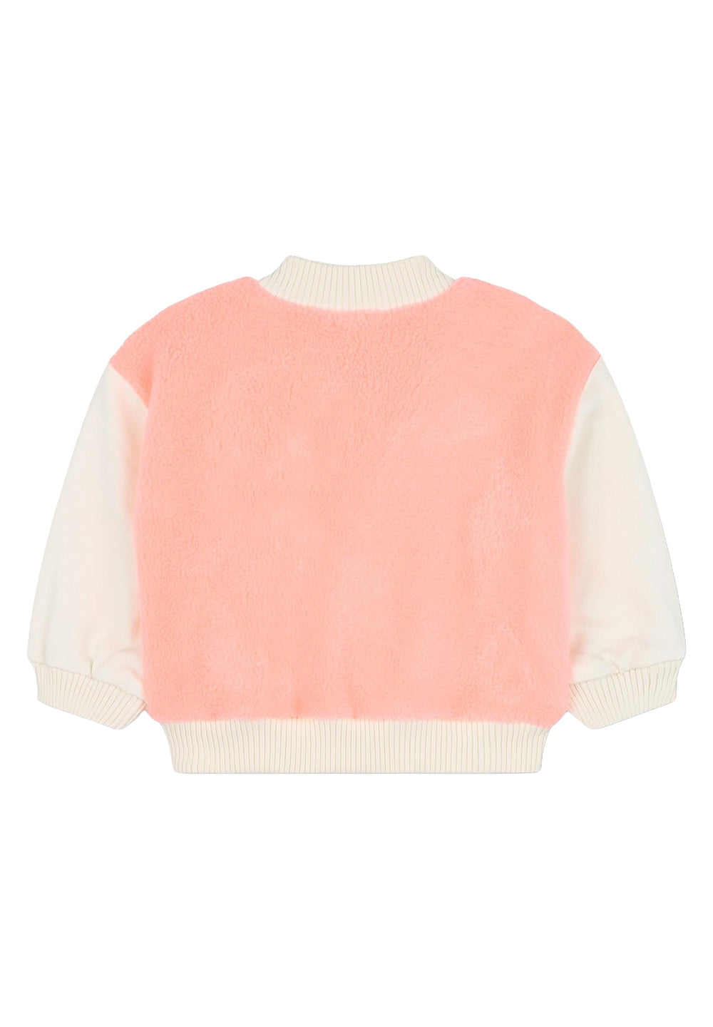 Creme-rosa Strickjacke für Mädchen