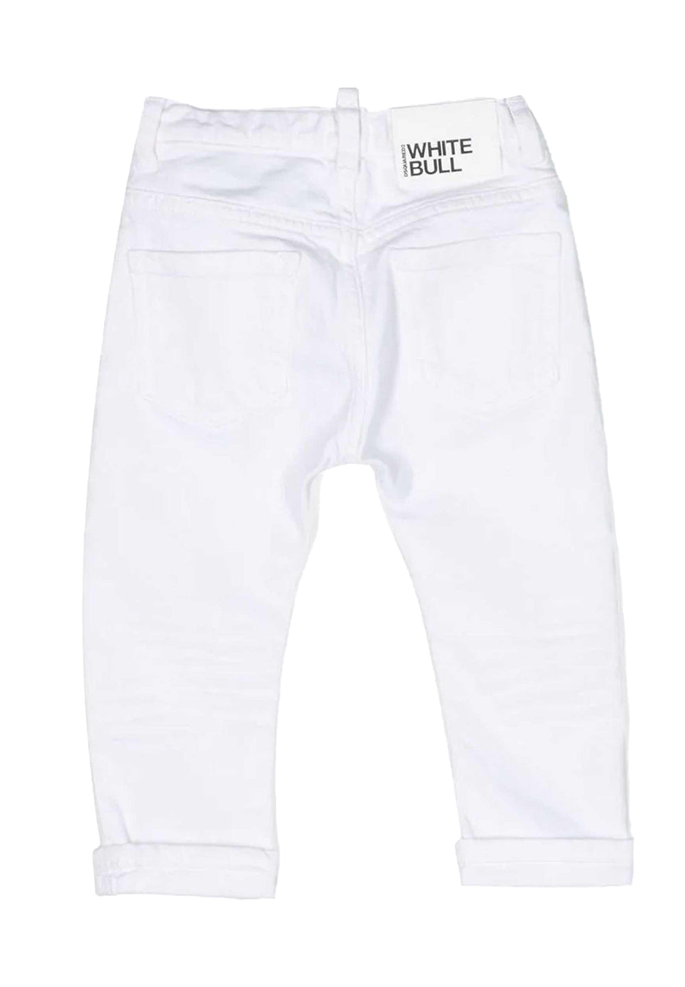 White denim jeans for boys