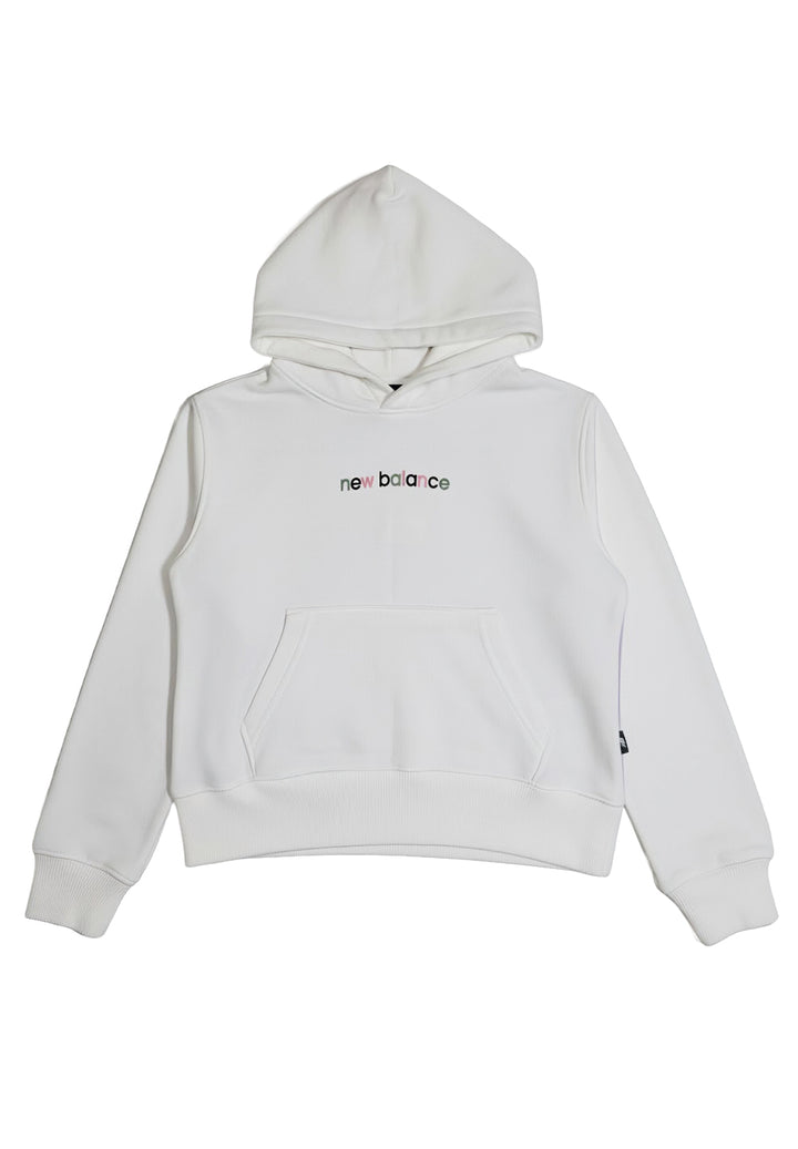 Weißer Kapuzenpullover für Mädchen
