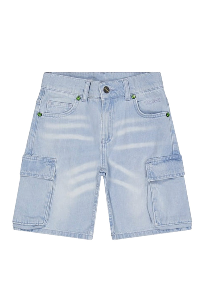 Blue denim Bermuda shorts for boys