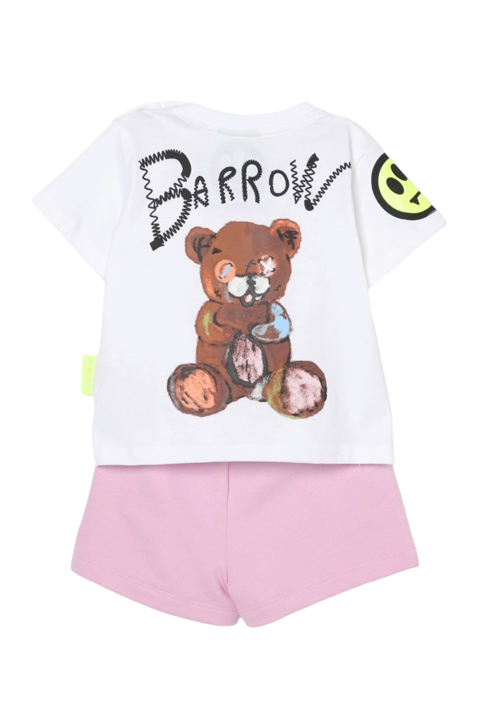 Tenue blanche et rose pour bébé fille nouveau-née