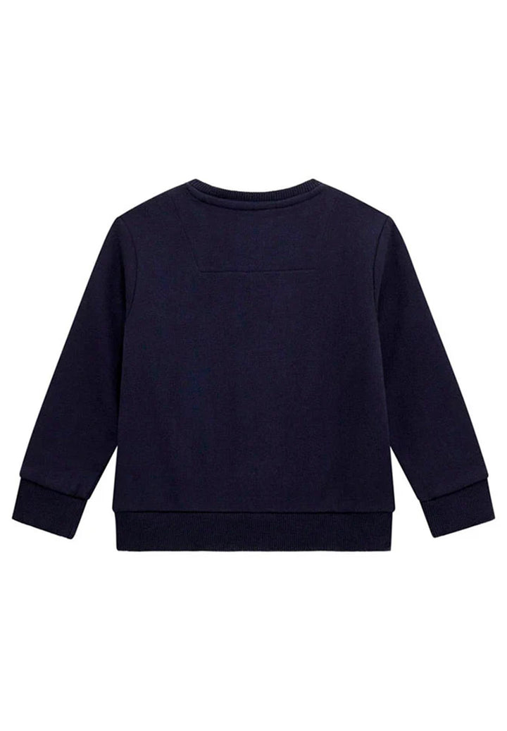 Sweat-shirt bleu à col rond pour enfant