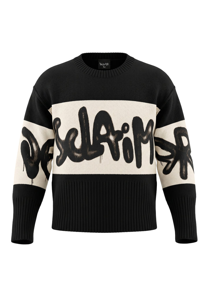 Pullover schwarz-weiß für Kleinkind