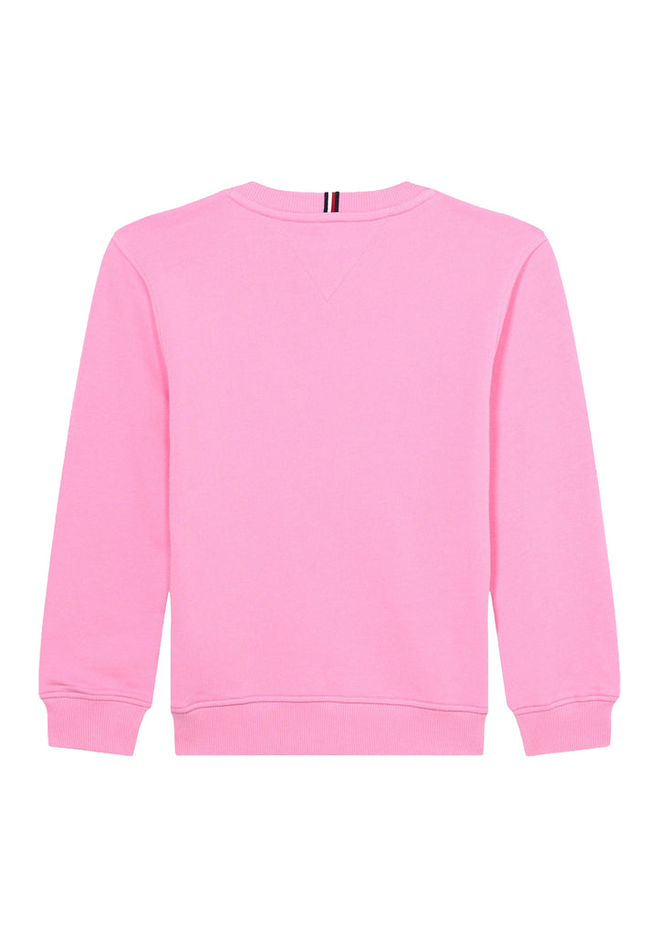 Rosa Sweatshirt mit Rundhalsausschnitt für Mädchen