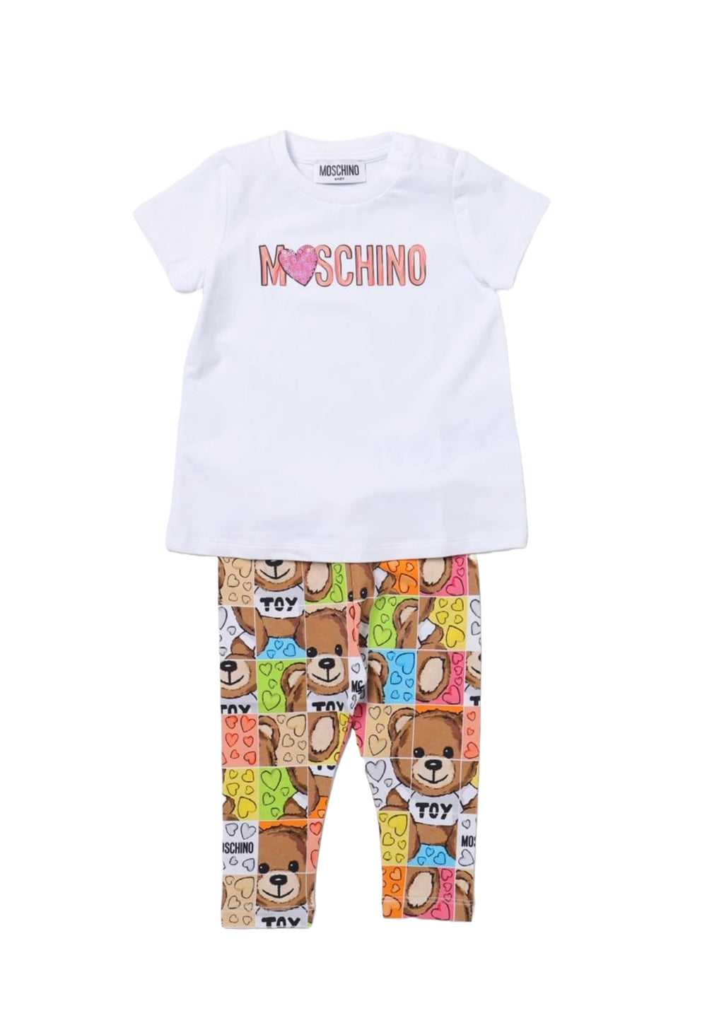 Mehrfarbiges Outfit für Babymädchen