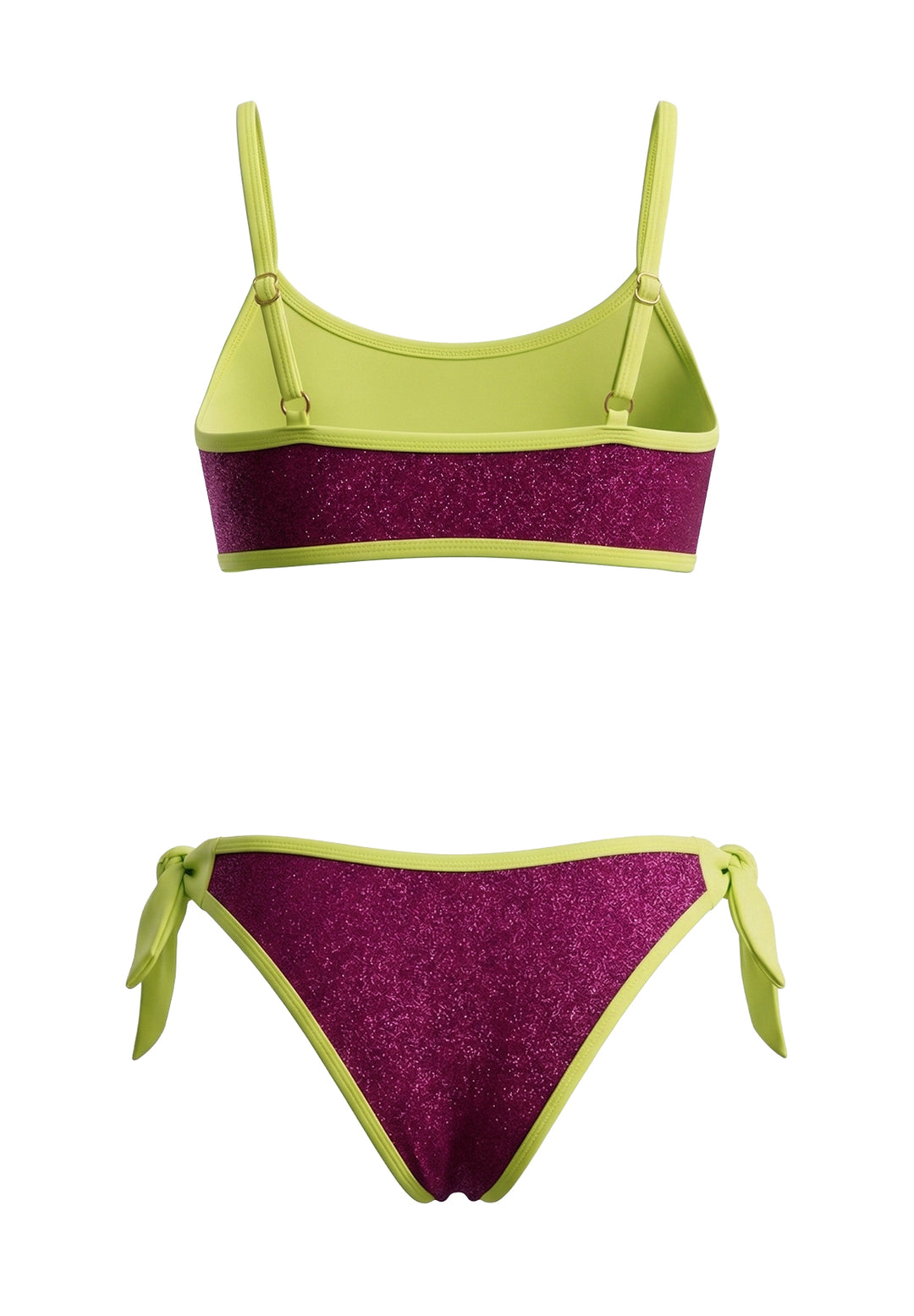 Maillot de bain fuchsia pour fille
