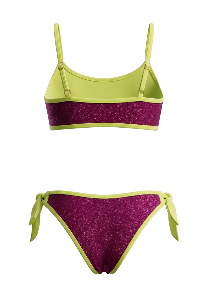 Maillot de bain fuchsia pour fille