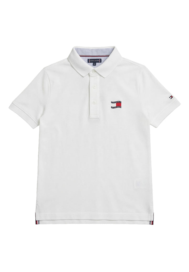 Polo blanc pour enfant