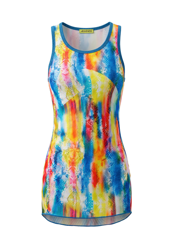 Mehrfarbiges Kleid für kleine Mädchen