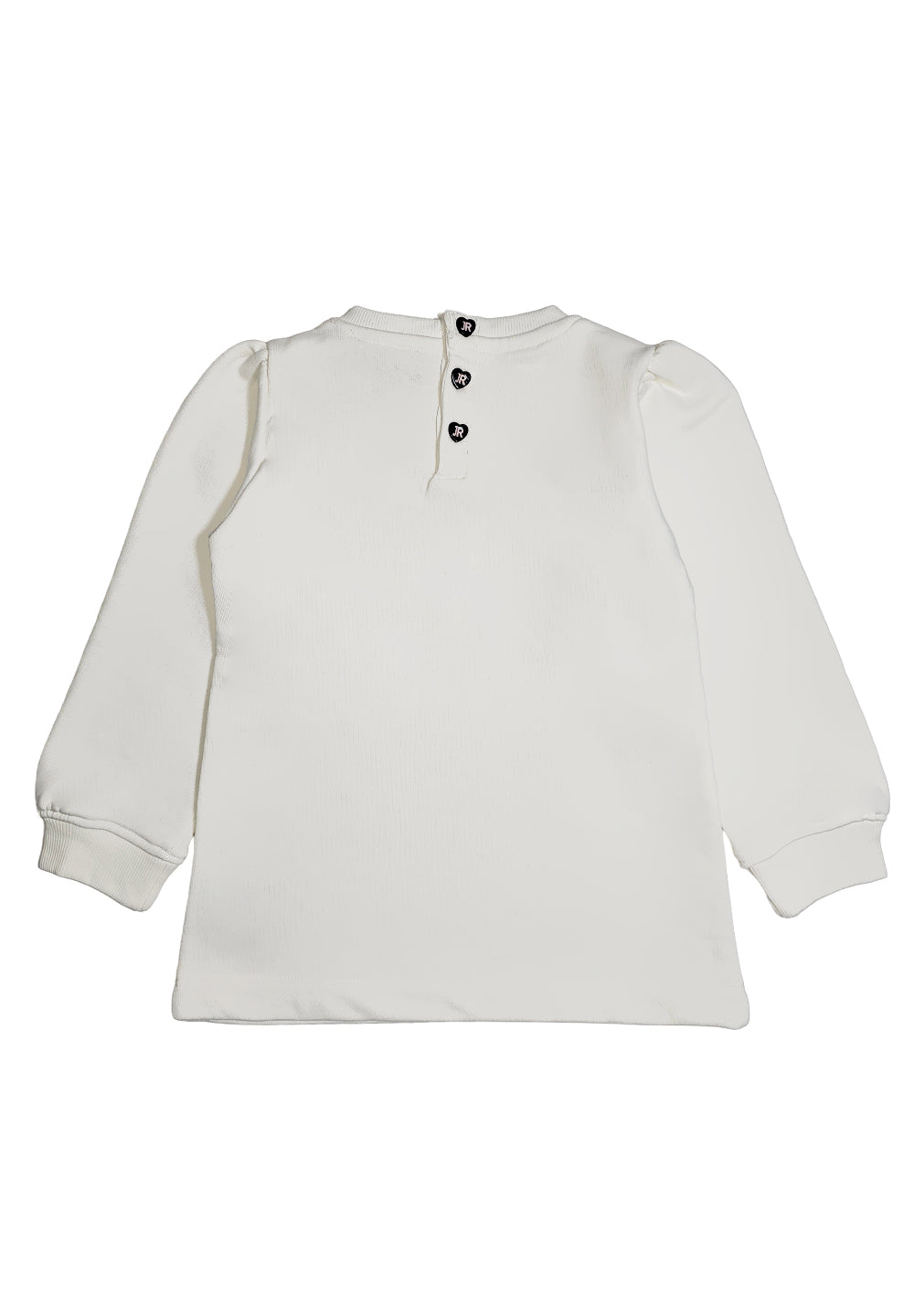 Robe sweat blanche pour bébé fille