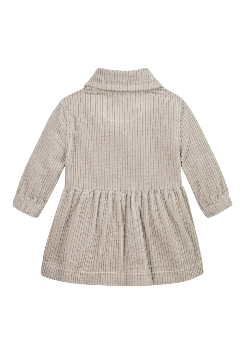 Robe côtelée beige pour fille