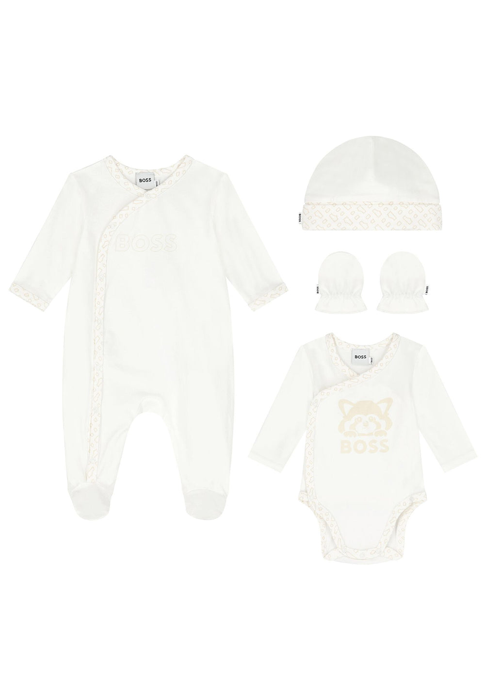 Cream baby onesie set