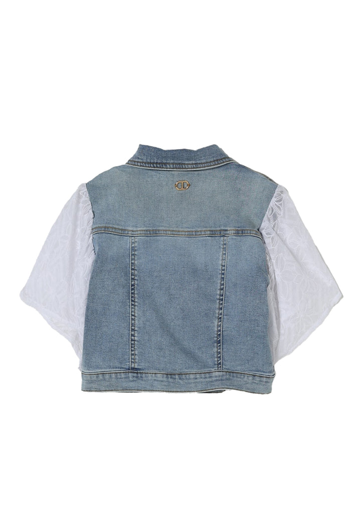 Girls' blue denim jacket
