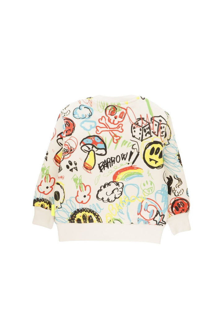 Sweat-shirt ras du cou multicolore pour fille