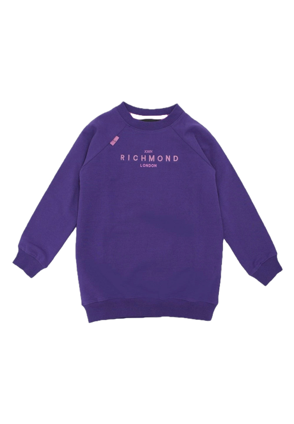 Robe sweat-shirt violette pour fille