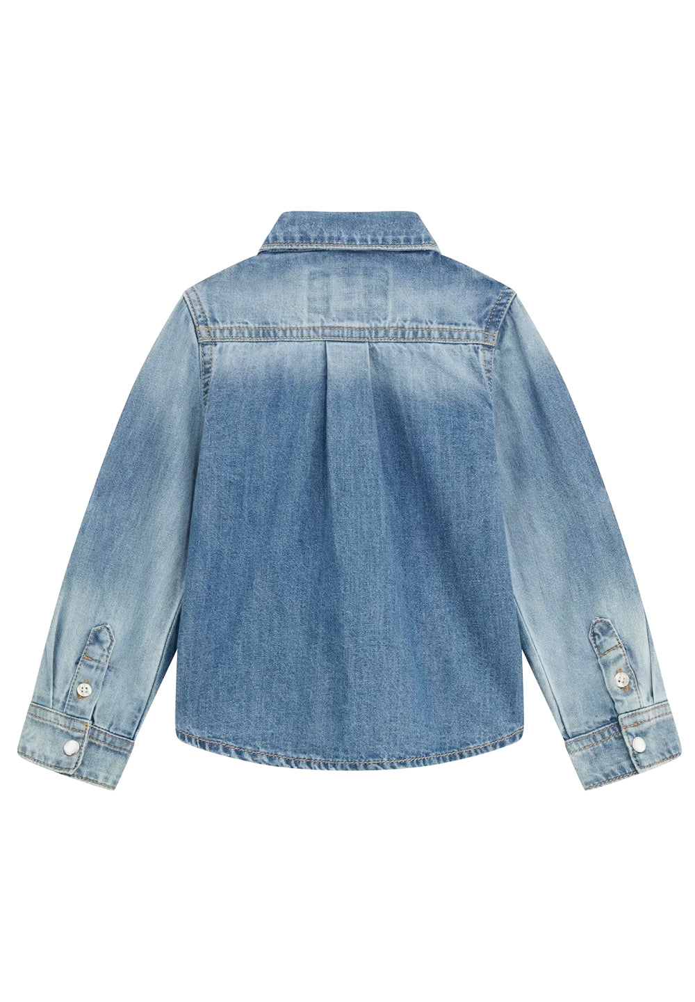 Chemise en jean bleu pour nouveau-nés