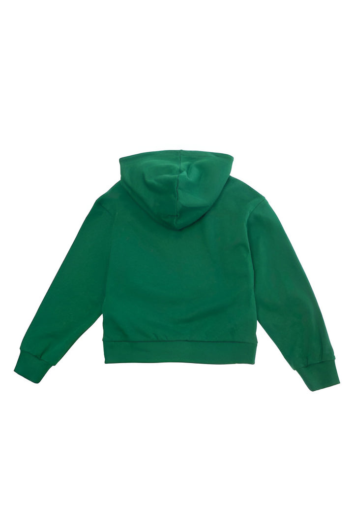 Green zip-up hoodie for boys