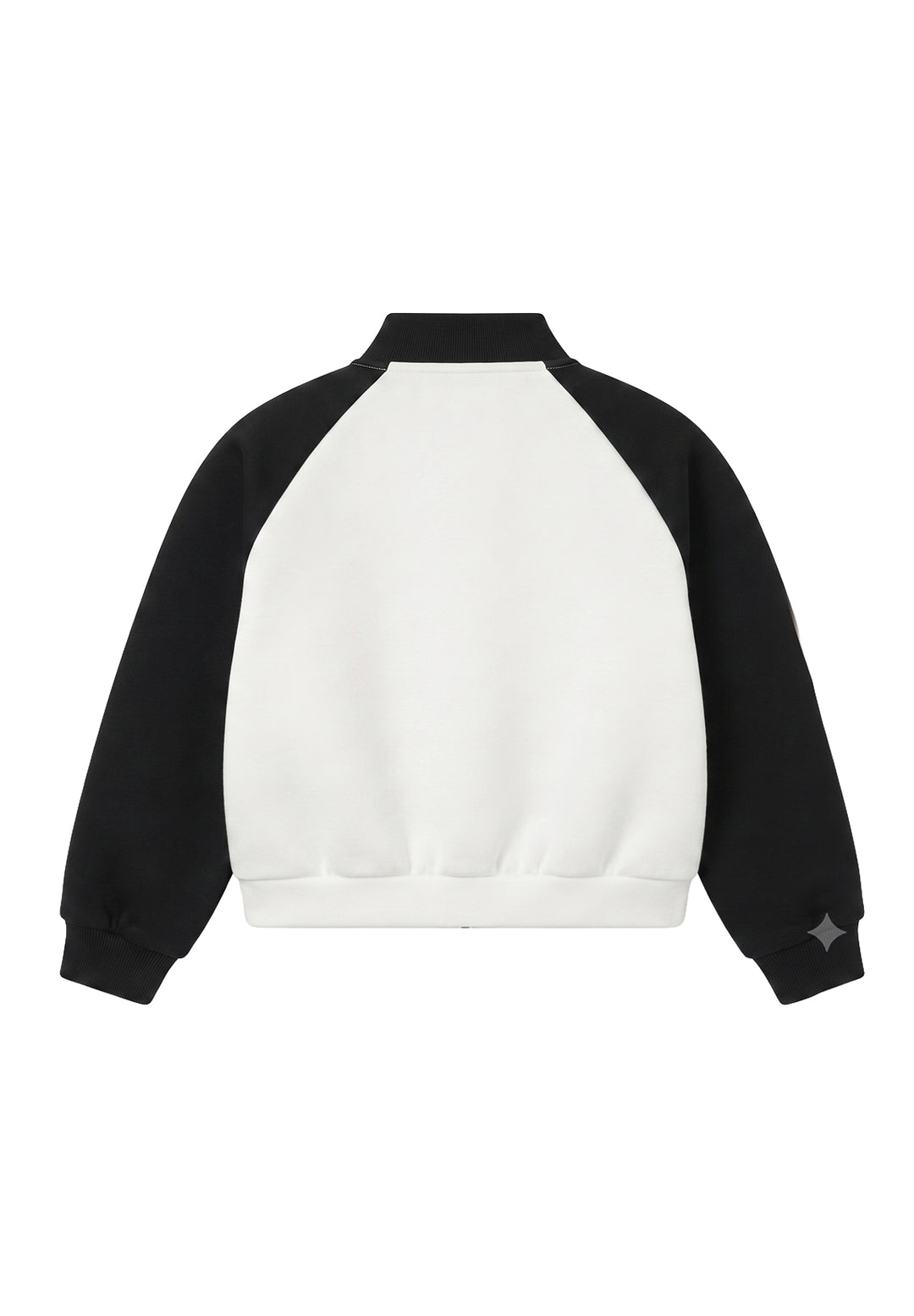 White zip-up sweatshirt for girls