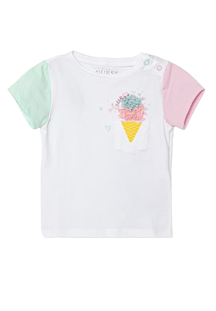 Weißes T-Shirt für Babymädchen