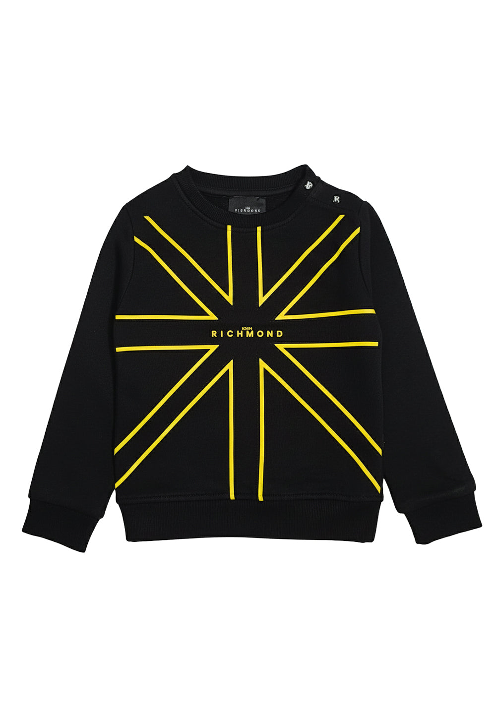 Black crewneck sweatshirt for baby
