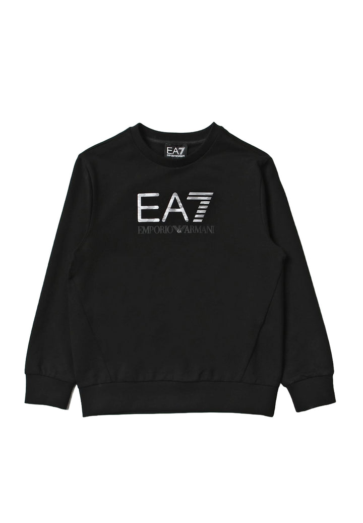 Black crewneck sweatshirt for kids