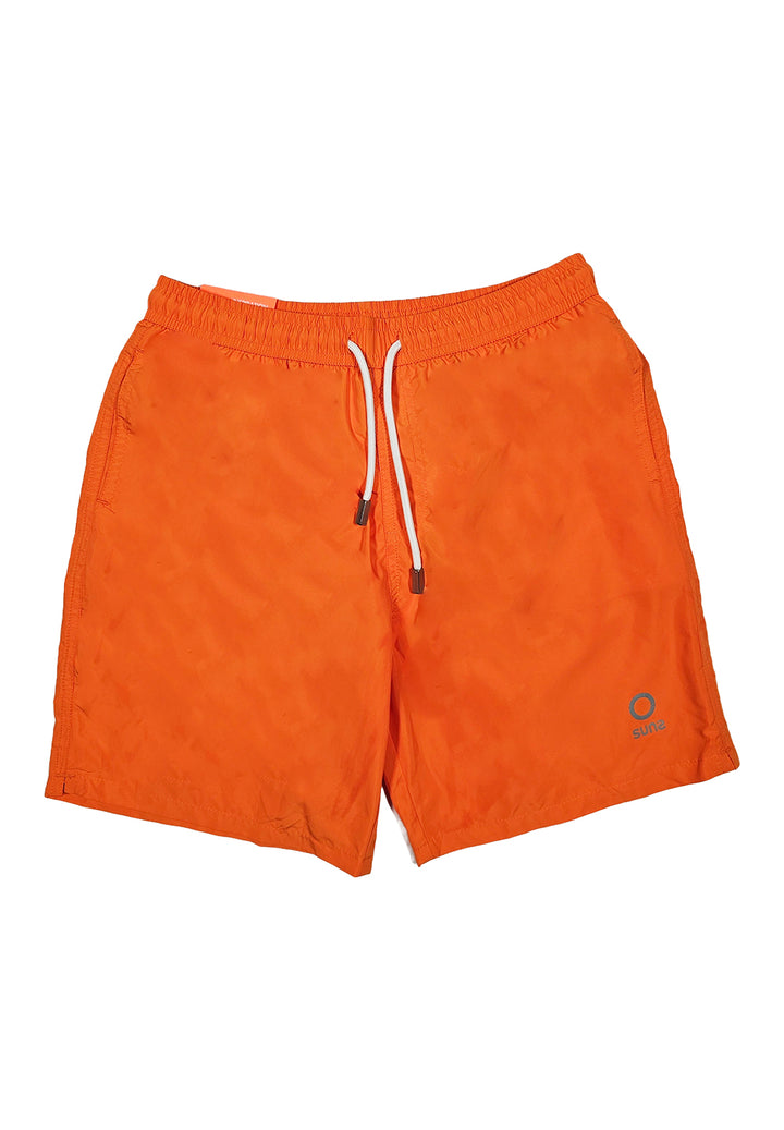 Orange swim trunks for boys